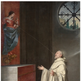 Saint Bernard and the Virgin