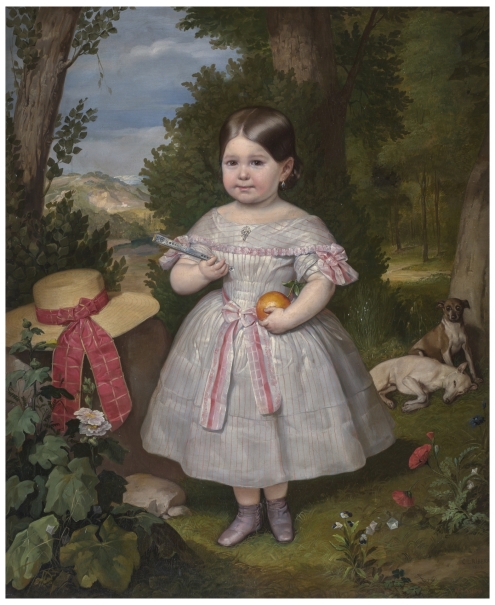 Portrait of a Young Girl in a Landscape