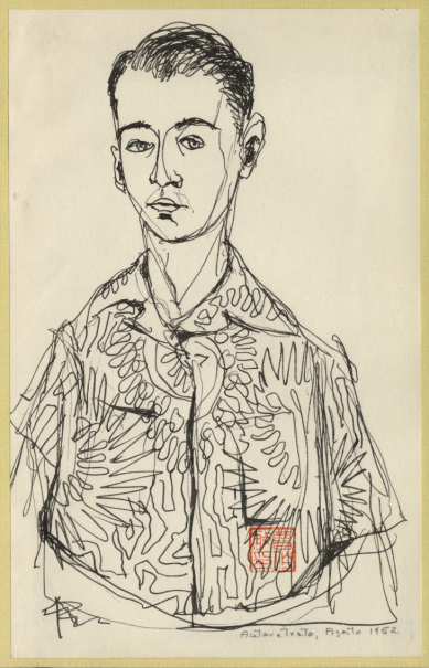 Self-Portrait with Chinese Seal, 1952