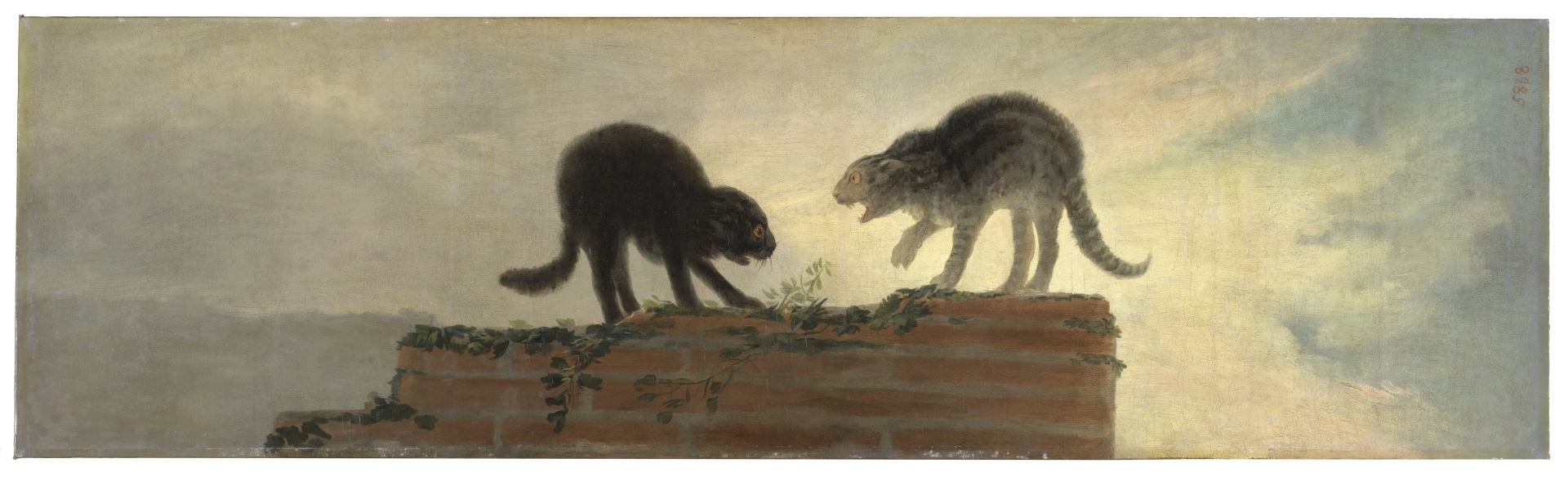Goya cats fighting