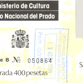 Billete de entrada al Museo del Prado en 1994