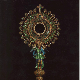 Invitación para visitar La obra invitada "Custodia de la iglesia de San Ignacio de Bogotá «La Lechuga» de José de Galaz"