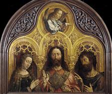 Cristo entre la Virgen María y San Juan Bautista
