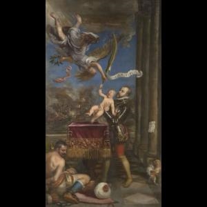 "Felipe II ofreciendo al cielo al infante don Fernando", de Tiziano