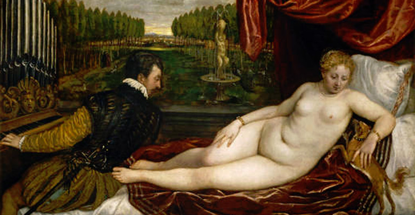 <em>Venus recreándose en la Música</em>, Vecellio Di Gregorio Tiziano, comentada por Luis Rodríguez Gordillo