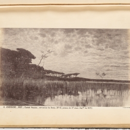 Paisaje del lago de Castel Fusano