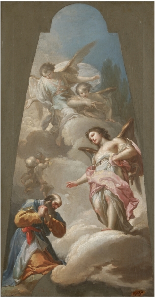 Imagen de la obra: "Abraham y los tres ángeles"