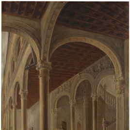 Una vista del claustro de la inclusa de Toledo