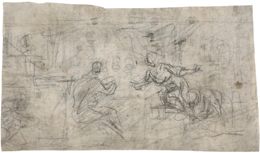 Imagen de la obra: "Estudio para una composición / Fragmento de carta"