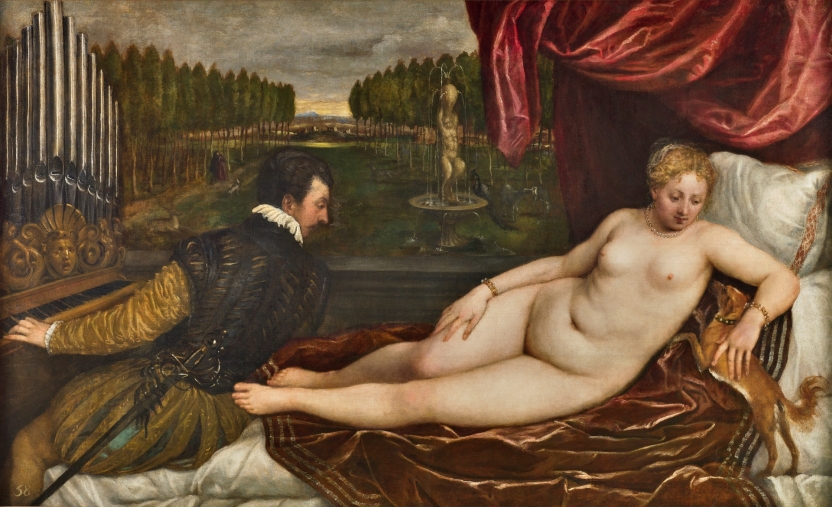 Venus with an Organist and a Dog