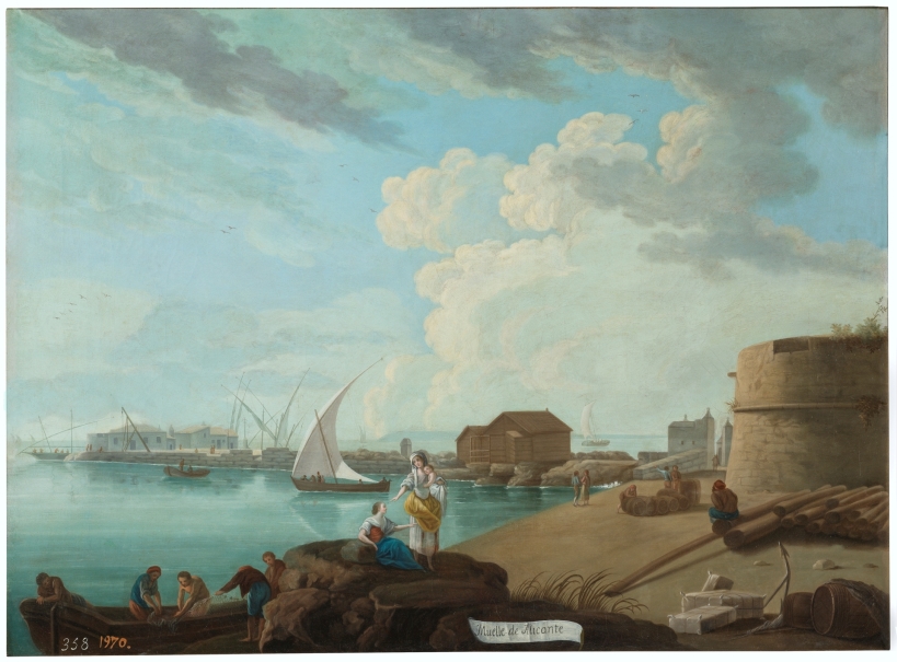 Imagen de la obra: "Vista del muelle de Alicante"