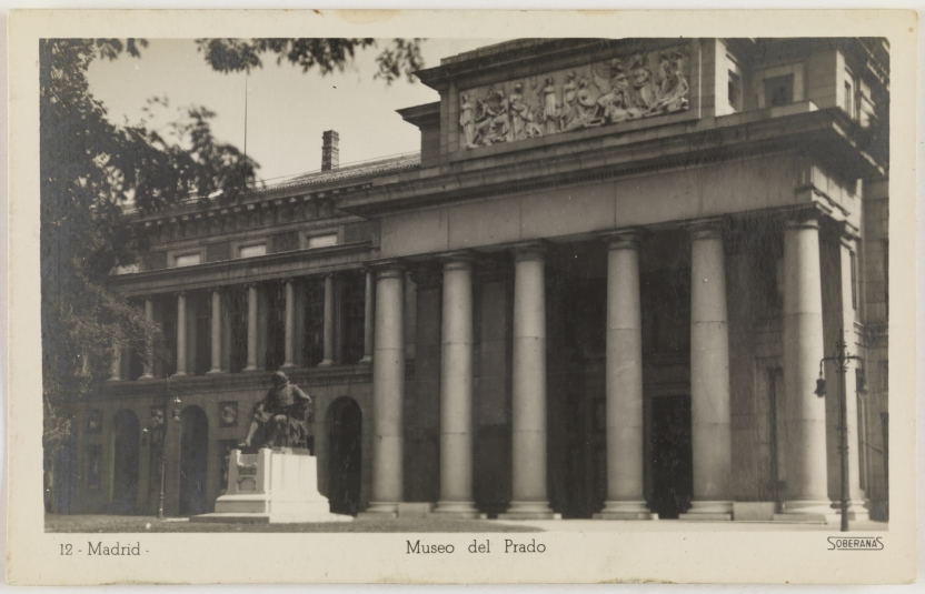 Imagen de la obra: "Museo del Prado, vista de la fachada oeste o de Velázquez"