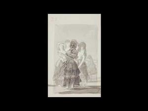 Cuaderno de Madrid (B). Goya. Dibujos. "Solo la voluntad me sobra"