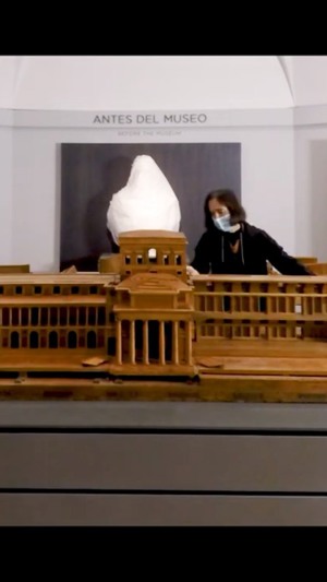 Maqueta de 1787 para la nueva instalación permanente “Historia del Museo del Prado y sus edificios”