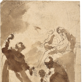 Dos monjes en oración