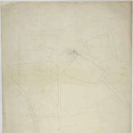 Croquis del plano del entorno de la iglesia de San Juan