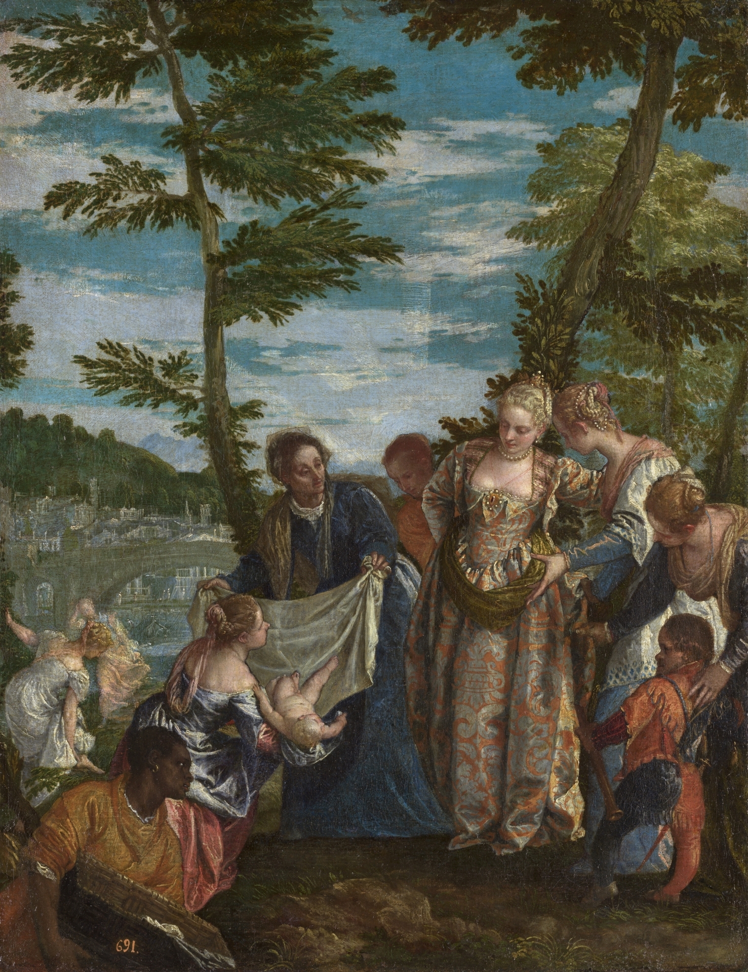 Moisés salvado de las aguas [Veronese]