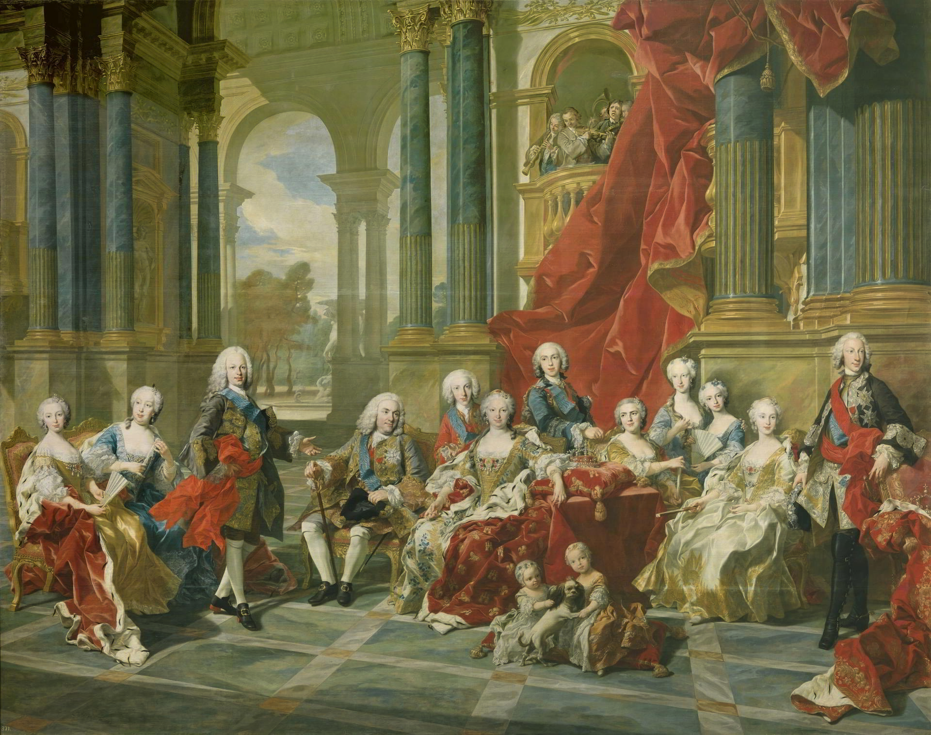 The Family of Philip the Fifth. Louis-Michel Van Loo