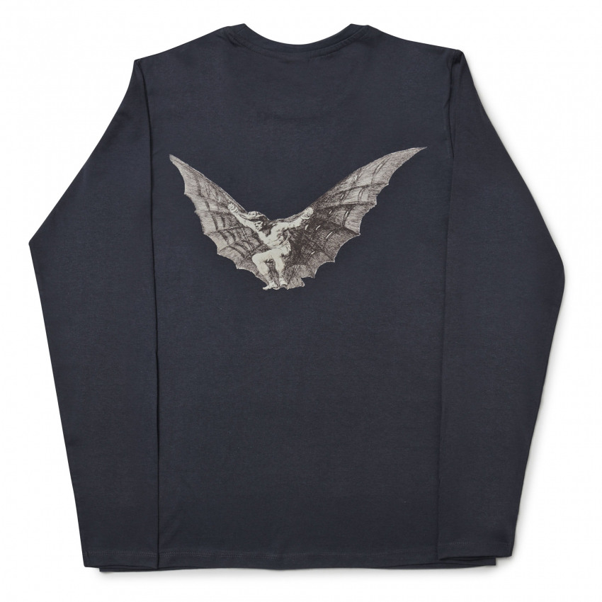 "A Way Men can fly with Wings" long sleeve t-shirt