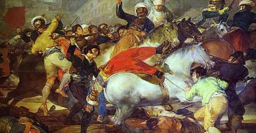 <em>El dos de mayo de 1808 en Madrid o "La lucha con los mamelucos"</em>, Francisco de Goya y Lucientes, comentada por Manuel Tuñón de Lara
