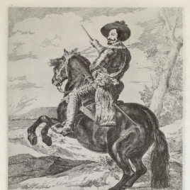 Gaspar de Guzmán, conde-duque de Olivares, a caballo