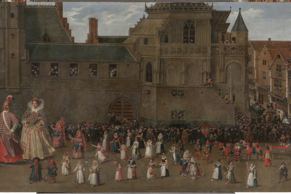 El Museo del Prado exhibe por primera vez el cuadro La procesión de gigantes en Bruselas el 31 de mayo de 1615