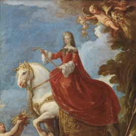 La reina Mariana de Neoburgo a caballo