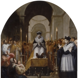 La conversión de san Bruno ante el cadáver de Diocres