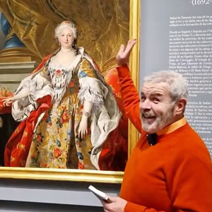 Los elementos del vestido de “La reina Isabel de Farnesio”, de Van Loo, con Lorenzo Caprile