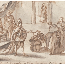 Santo Tomás de Villanueva y los condenados a muerte ante Carlos V