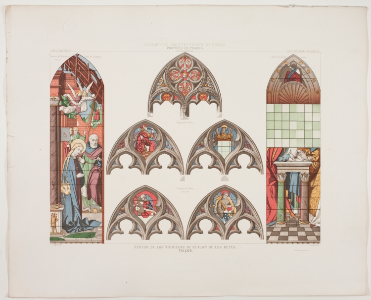Imagen de la obra: "Vidrieras de San Juan de los Reyes de Toledo"