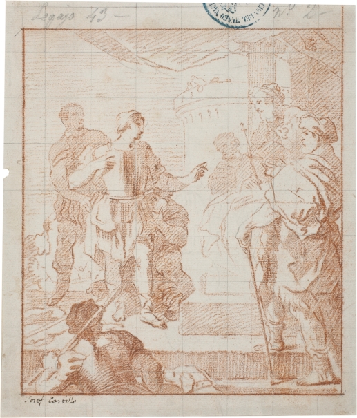 Imagen de la obra: "David vistiéndose las armaduras de Saúl"