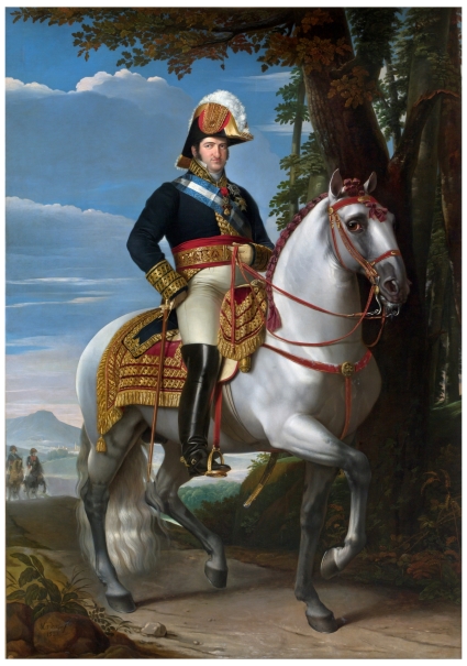 Image of the artwork: "Ferdinand VII on horseback"