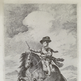 El príncipe Baltasar Carlos, a caballo