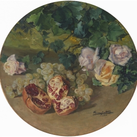 Bodegón con rosas