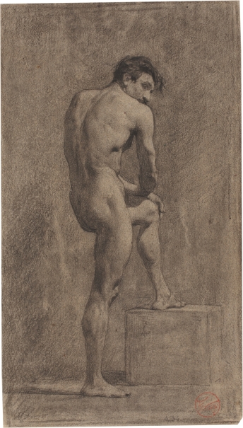 Imagen de la obra: "Academia: Figura masculina de espaldas"