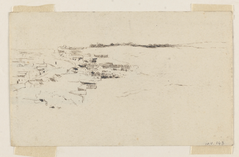 Imagen de la obra: "Vista del camino a Mairena, a la altura de Malasmañanas, en Alcalá de Guadaíra, Sevilla"