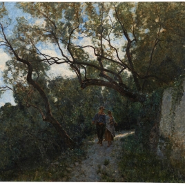 Paisaje en las cercanías de Génova o En el bosque