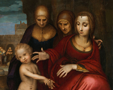 Santa Ana, la Virgen, Santa Isabel, San Juan y Jesús niño