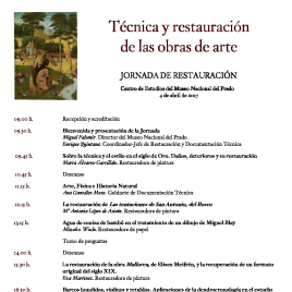 Técnica y restauración de las obras de arte [Recurso electrónico]: jornada de restauración / Museo Nacional del Prado.
