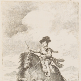 El príncipe Baltasar Carlos, a caballo