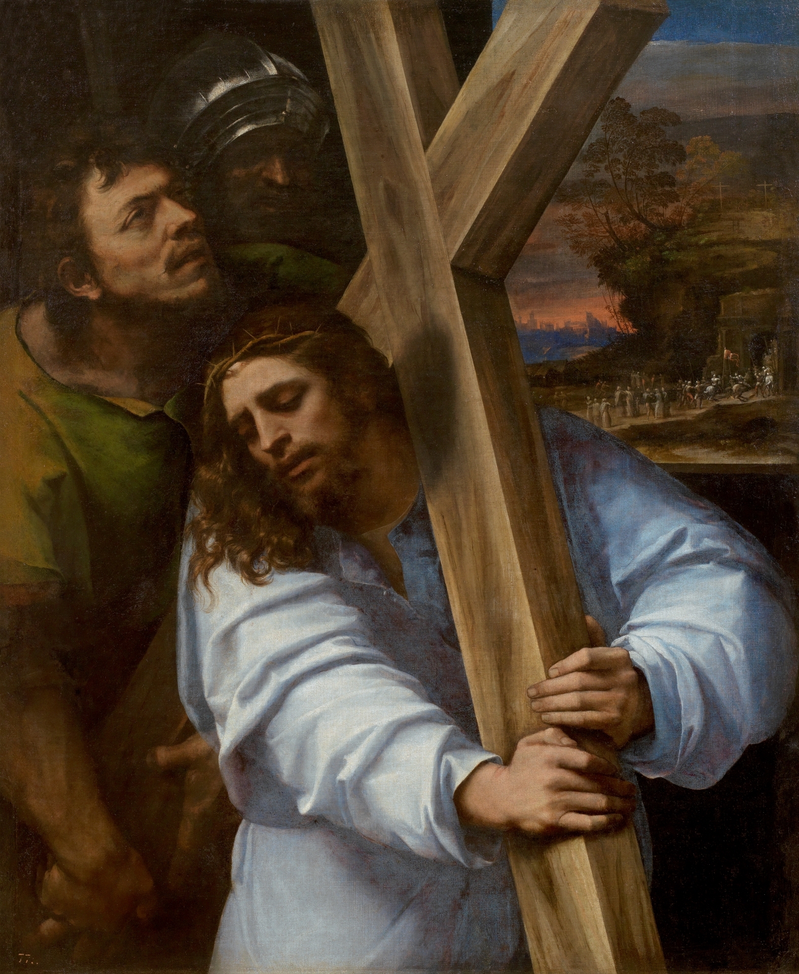 Cristo con la cruz a cuestas [Sebastiano del Piombo]
