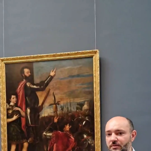 Historia militar en el Prado: “Alocución del marqués del Vasto a sus soldados”, de Tiziano