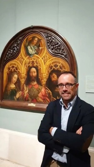 “Cristo entre la Virgen María y San Juan Bautista”, de Jan Gossaert