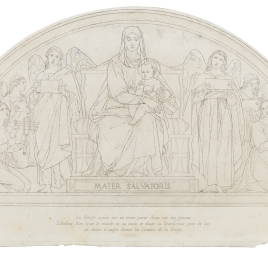 Mater Salvatoris (Capilla de las Letanías de la Iglesia de Notre Dame de Lorette, París).