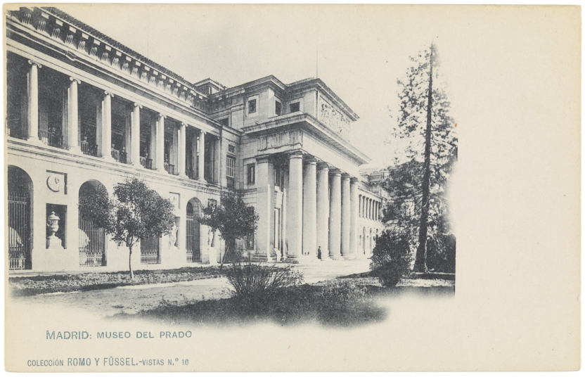 Imagen de la obra: "Museo del Prado, vista de la fachada oeste o de Velázquez"