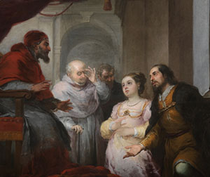 Fundación de Santa María Maggiore de Roma. El patricio revela su sueño al papa Liberio, Murillo