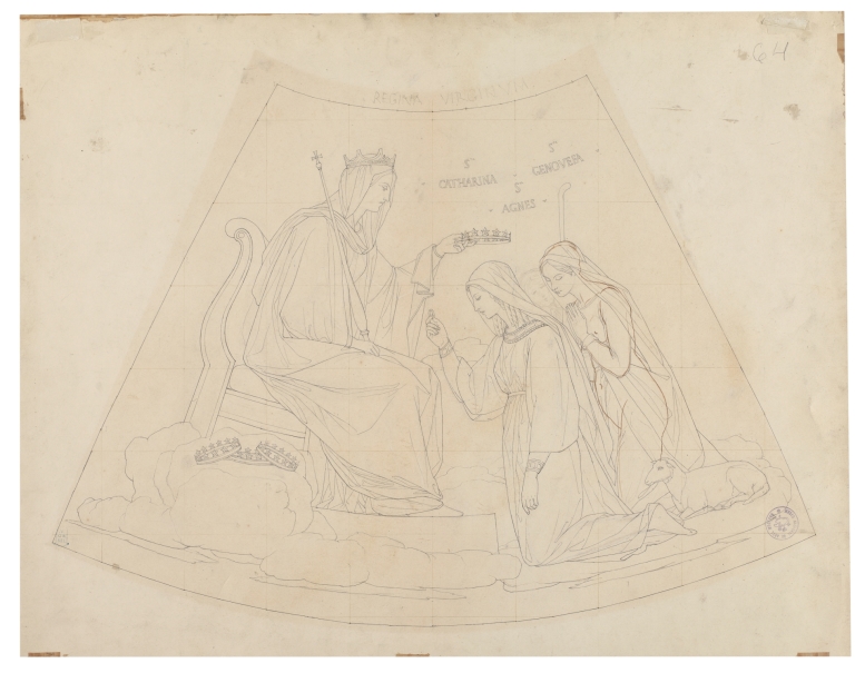 Imagen de la obra: "Regina Virginum (Capilla de las Letanías de la Iglesia de Notre Dame de Lorette, París)"