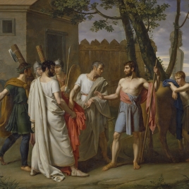 Cincinnatus abandons the Plough to dictate Laws to Rome