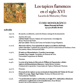 Los tapices flamencos en el siglo XVI [Recurso electrónico] : la serie de Mercurio y Herse : curso monográfico / Museo Nacional del Prado.